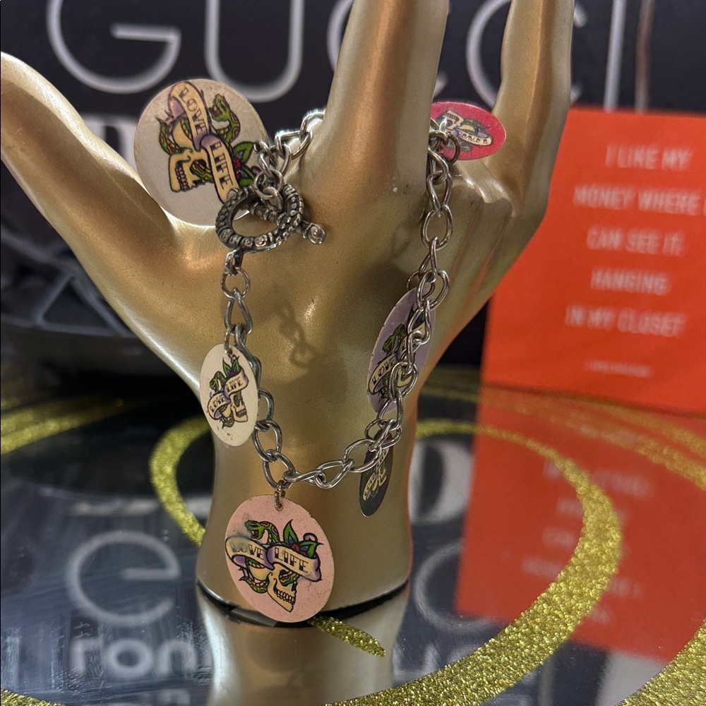 Love Life skulls and snakes Charm Bracelet